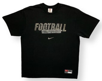 Vintage 90s/00s Nike Football University of Colorado Buffaloes Center Swoosh Double Sided Faded Graphic T-Shirt Size XL