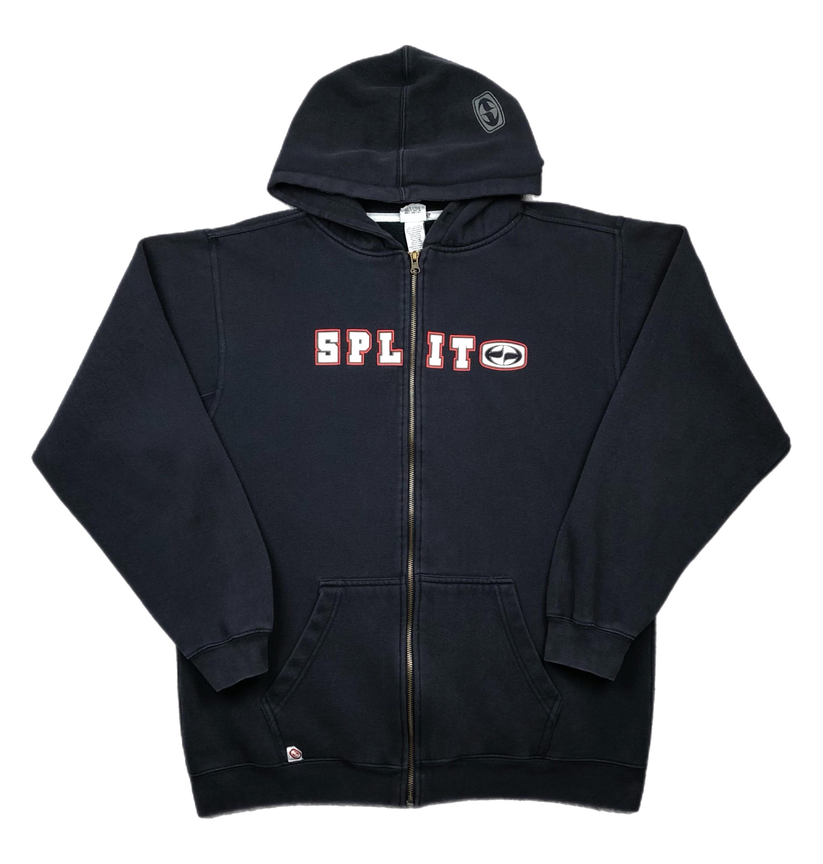 【vintage】90s Zipup mod coat hoodie Black Udeniy Womens Y2K Zip Up Hoodie Mens Rhinestone Cross