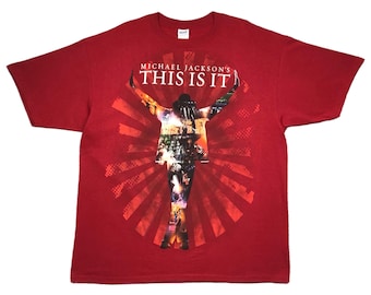 Vintage 2009 Michael Jackson This Is It Graphic T-Shirt (XL/XXL)