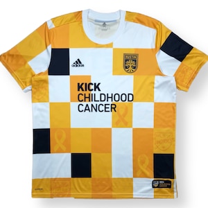 2022 Adidas Austin FC Kick Childhood Cancer MLS Authentic Soccer Jersey Size XXL
