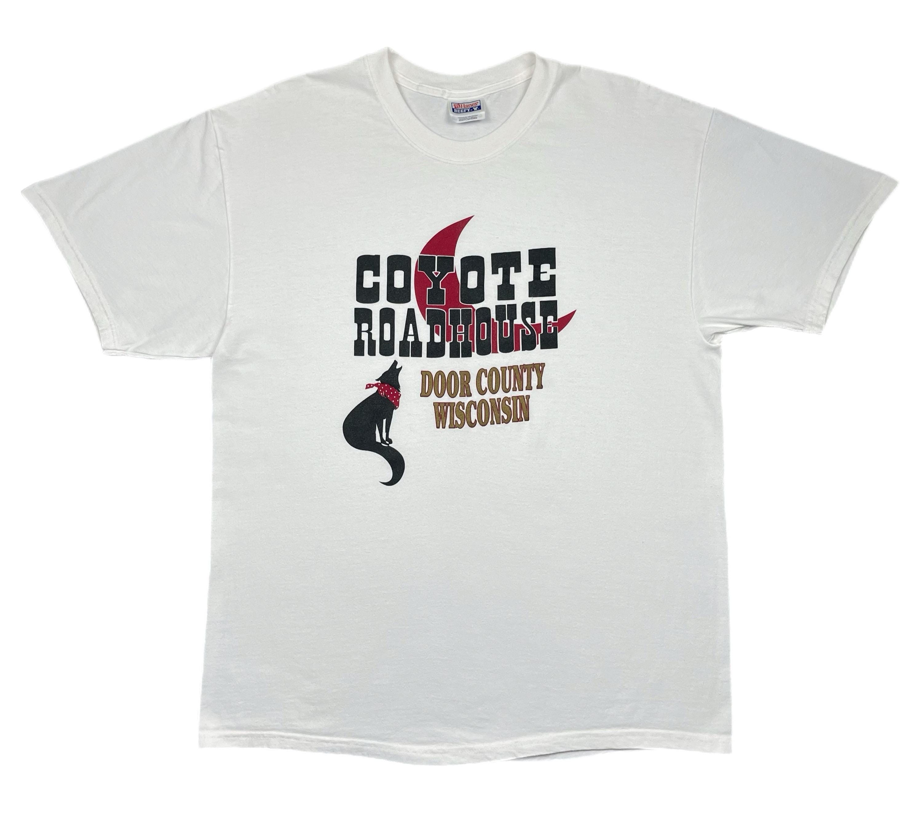 Vintage 90s Coyote Roadhouse Door County Wisconsin T-shirt (large