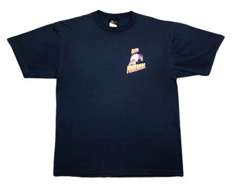 Camiseta gráfica vintage de los años 90 "Air Power" con águila calva americana, fabricada en EE. UU., talla grande