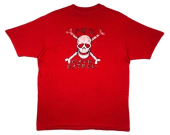 Vintage 80s Captain Zodiac Hawaii Cave Patrol Snorkeling Graphic T-Shirt (Large)