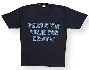 Vintage 70s Russell Athletic Medical Slogan T-Shirt (Large)