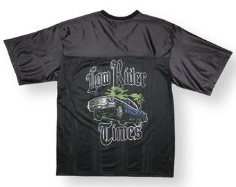Vintage 90s Lowrider Times Mesh Jersey Made in USA (Size XL)