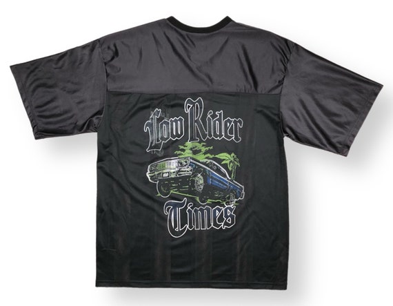 Vintage 90s Lowrider Times Double Sided Chicano Made in USA Black