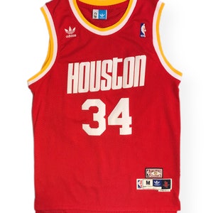 Houston ROCKETS Jersey Adidas Hakeem Olajuwon Throwback Size 56