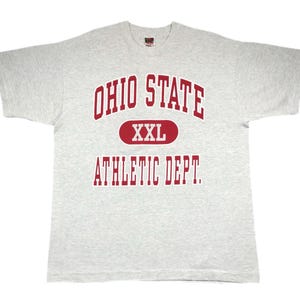 Vintage 90s Ohio State University Buckeyes Athletic Department Single Stitch Graphic T-Shirt Size XL