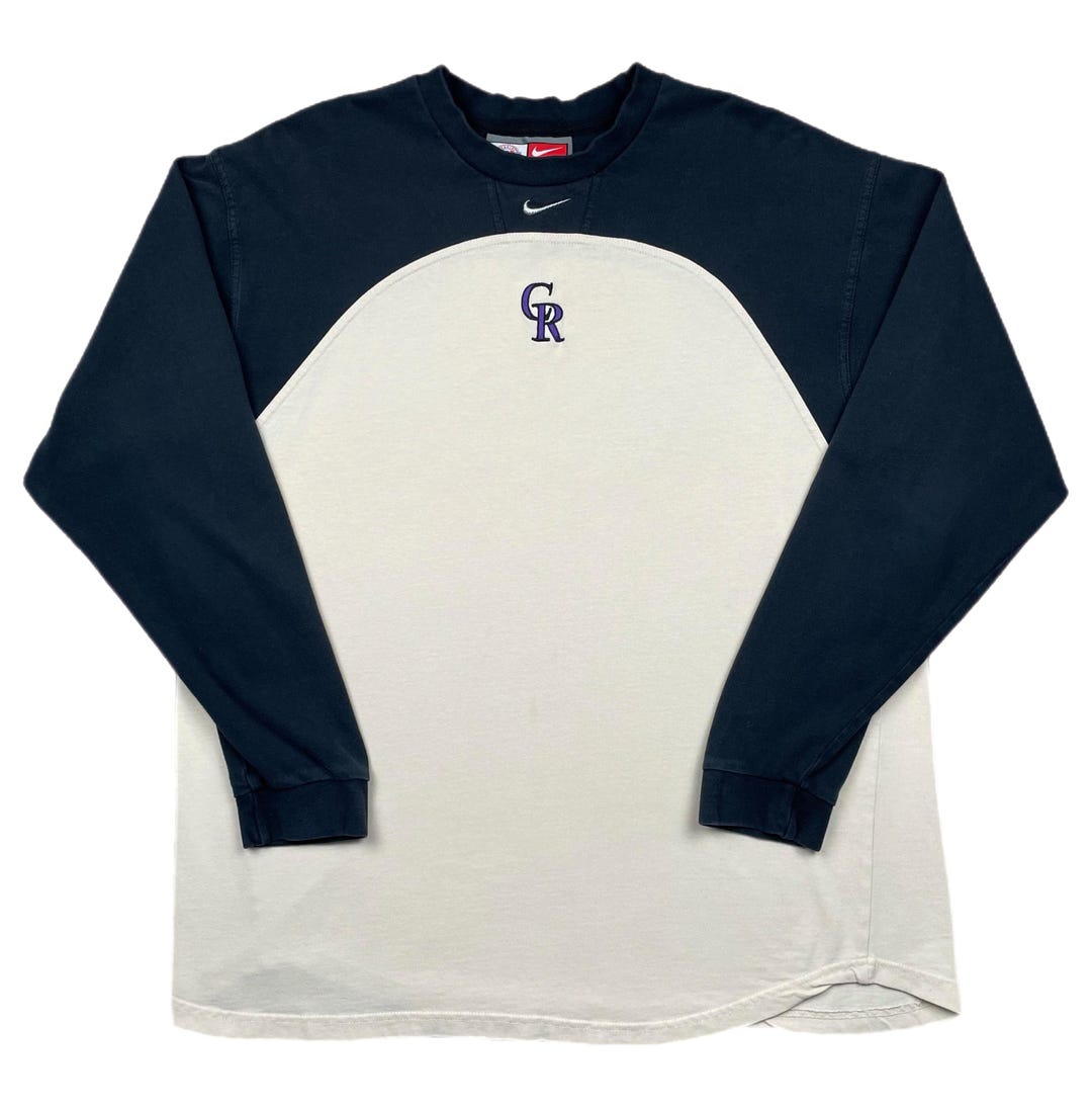 Vintage 90s/y2k Nike Team Colorado Rockies Baseball Center Swoosh