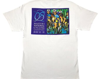 Vintage 1998 Cycling Championship Tallahassee Florida Graphic T-Shirt (Medium)
