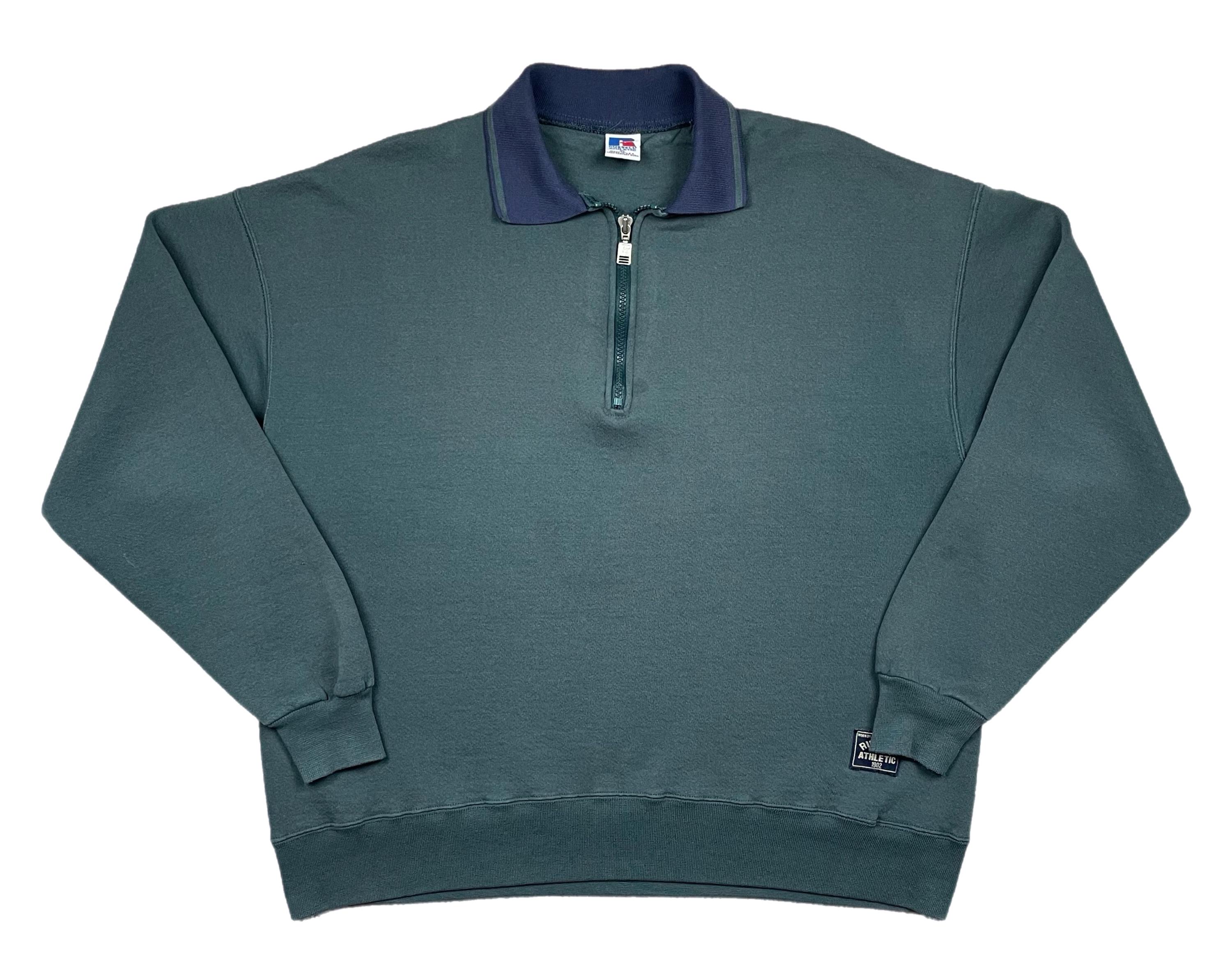 Sweatshirt Vintage Russell Superweights Années 70 - Col Ras Du Cou Raglan - Taille XL - Occasion Très Bon état