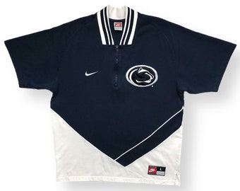 Vintage 90s Nike Team Sports Penn State University Nittany Lions Basketball Shooting/Warm Up Shirt Size Large/XL