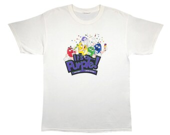 Vintage 2002 M&M’s Limited Edition “It’s a …Purple!” Chocolate Candy Promo Graphic T-Shirt Size XL