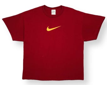 Camiseta gráfica esencial Nike Center Swoosh con logo grande, años 90/año 2000, talla grande/XL