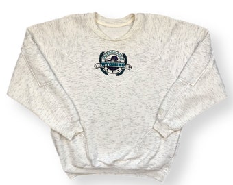 Vintage 80s/90s Jackson Hole Wyoming Cut and Sewn 4 Pocket Crewneck Sweatshirt Pullover Size Medium/Large