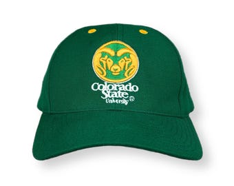 Vintage 90s Logo Athletic Colorado State University Rams Embroidered Collegiate SnapBack Hat Cap