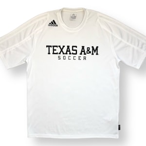 Vintage 2010 Adidas Texas A&M Aggies Soccer CLIMALITE Alternate/Away Training Jersey Size Medium/Large