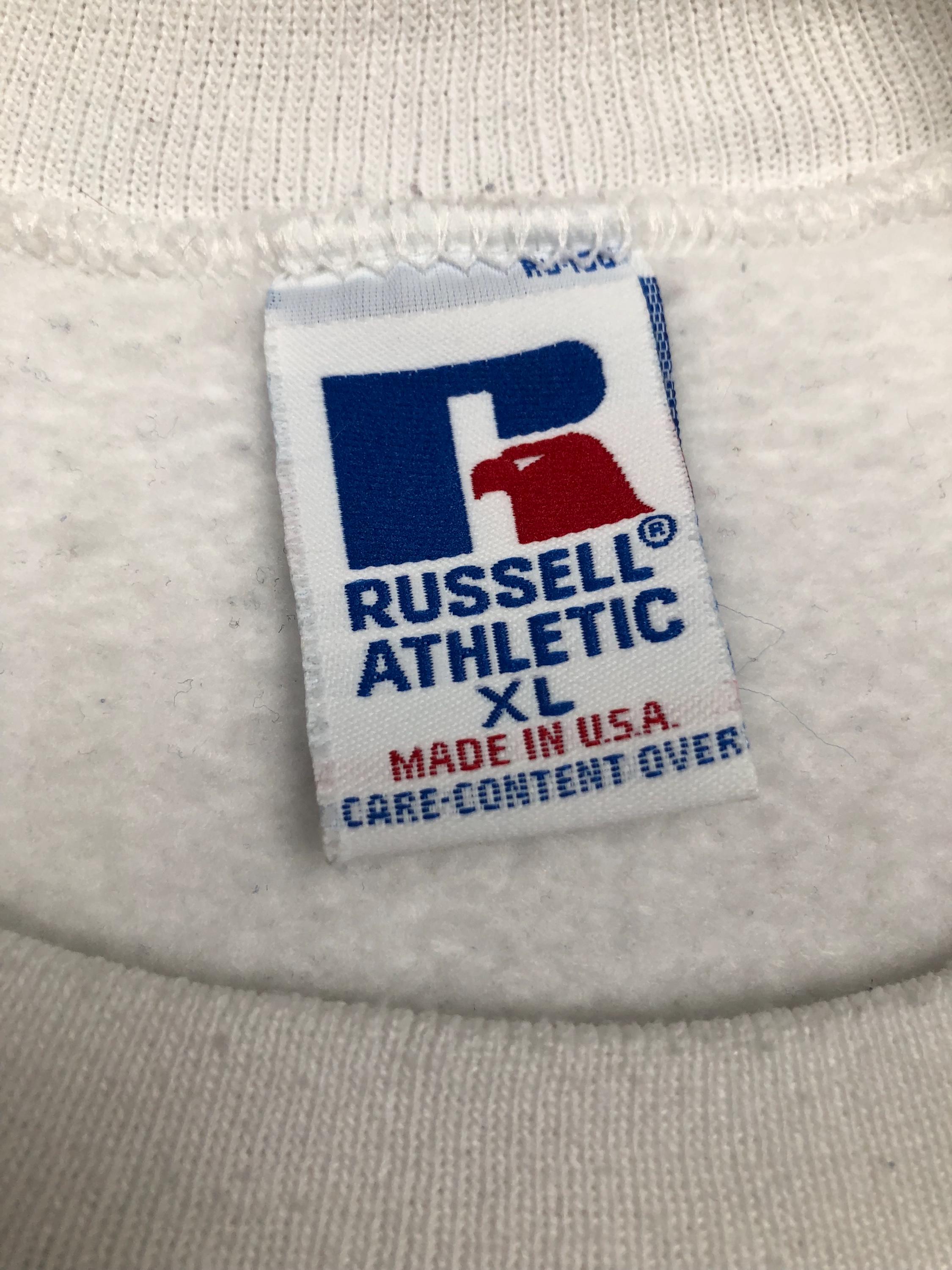 トップス made in USA Russell sweatshirt Vtg 1980s Russell Athletic University Sweatshirt - Made in