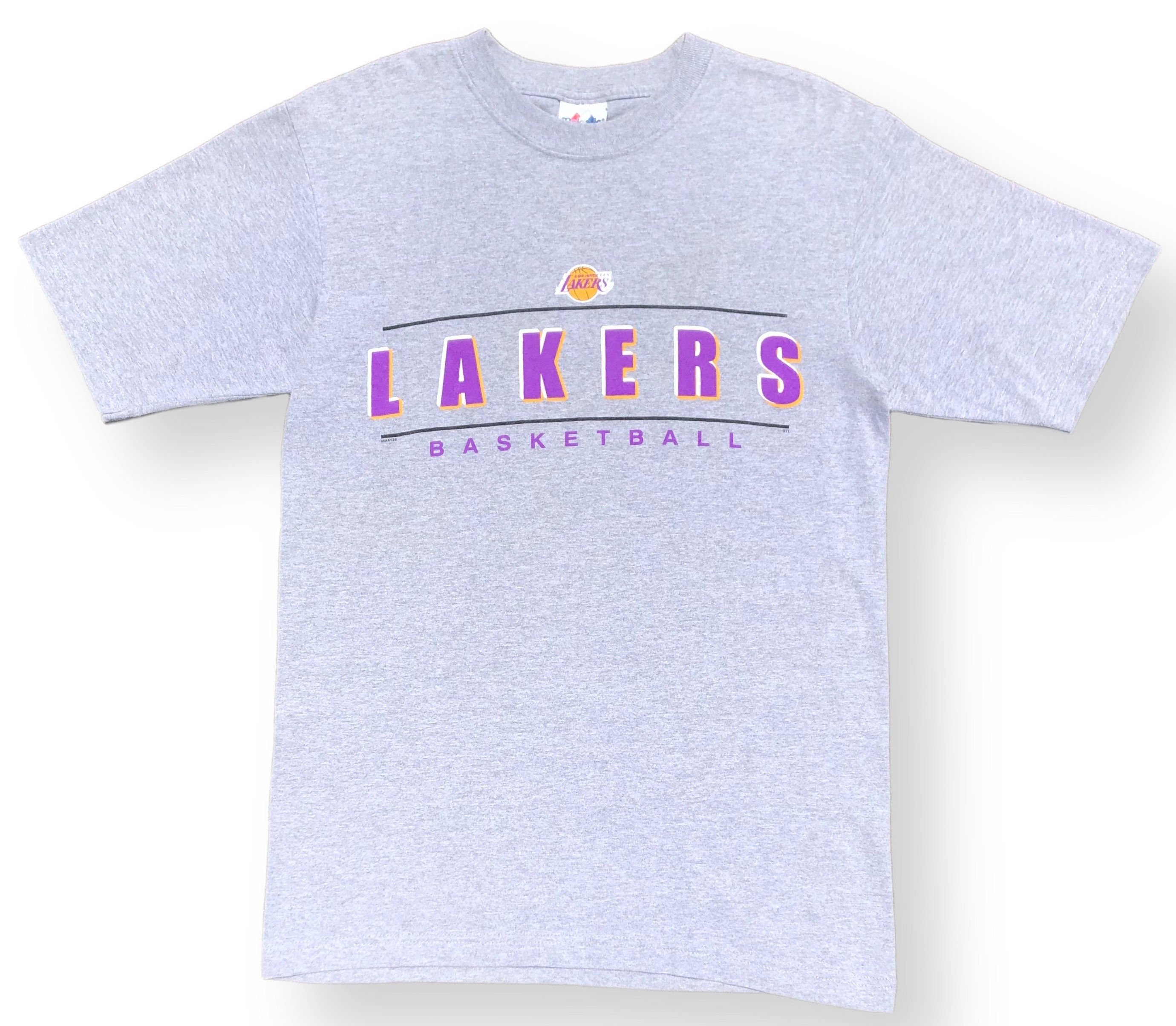 T-Shirt New Era City Graphic BP Oversized NBA Los Angeles Lakers -  Black/True Purple - men´s 