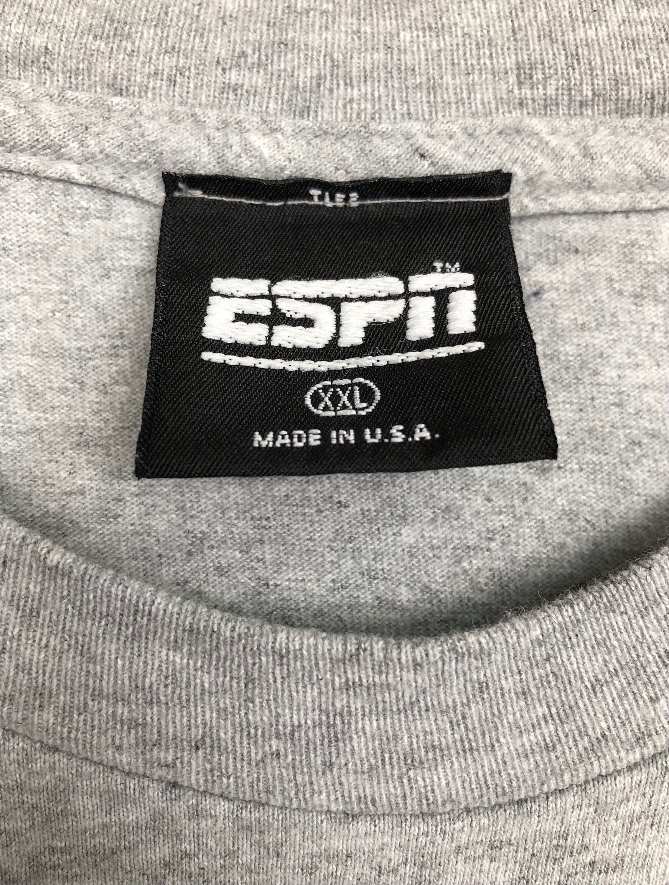 Vintage 90s ESPN Sportscenter Made in USA Embroidered T-shirt Size 