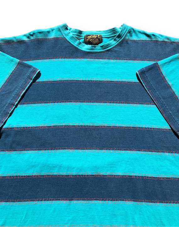 Vintage 90s Eddie Bauer Striped Geometric Surf/Sk… - image 2