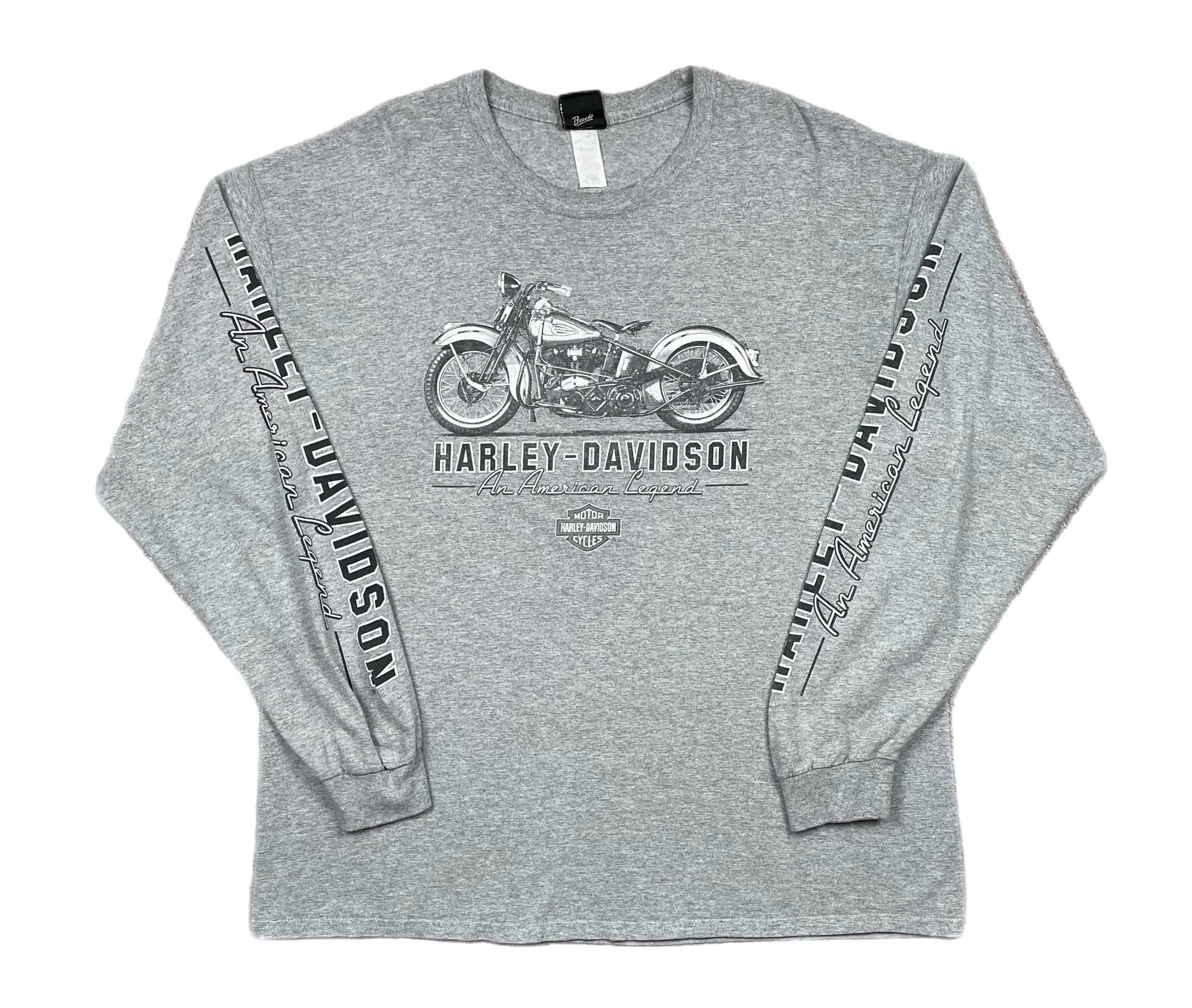 Harley-ハーレーダビッドソン y2k 長袖 Ｔシャツ L ヴィンテージ Y2K ハーレーダビッドソン 長袖刺繍シャツ - Etsy 日本