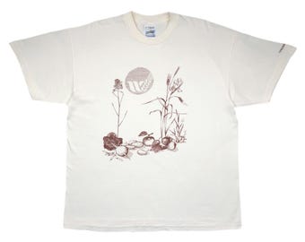Vintage Nordic Gene Bank Graphic T-Shirt (Large/XL)