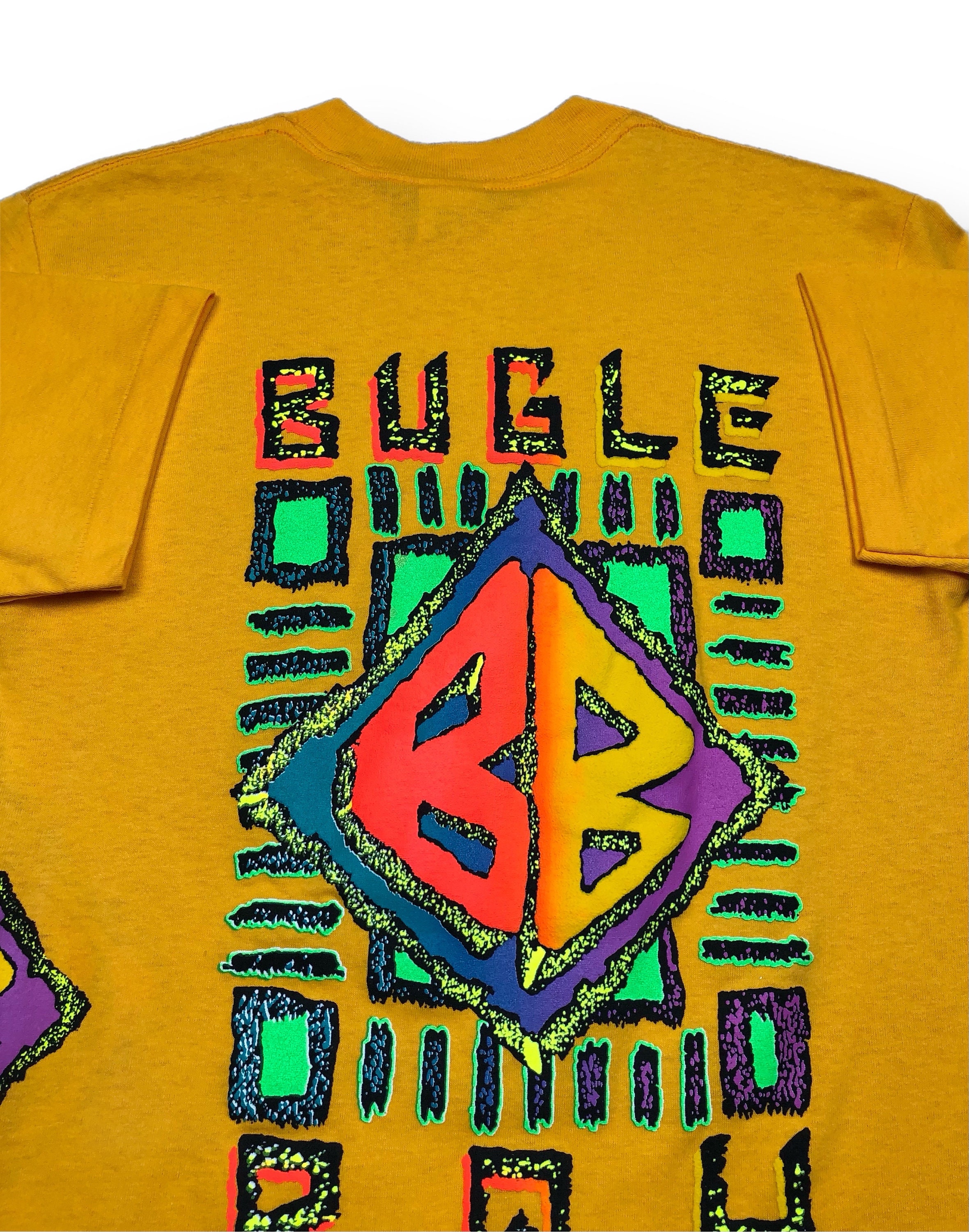 Vintage 90s Bugle Boy Surfing Skateboard Style Graphic T-shirt 