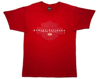 Vintage Y2K Harley Davidson Las Vegas Graphic T-Shirt (Large)