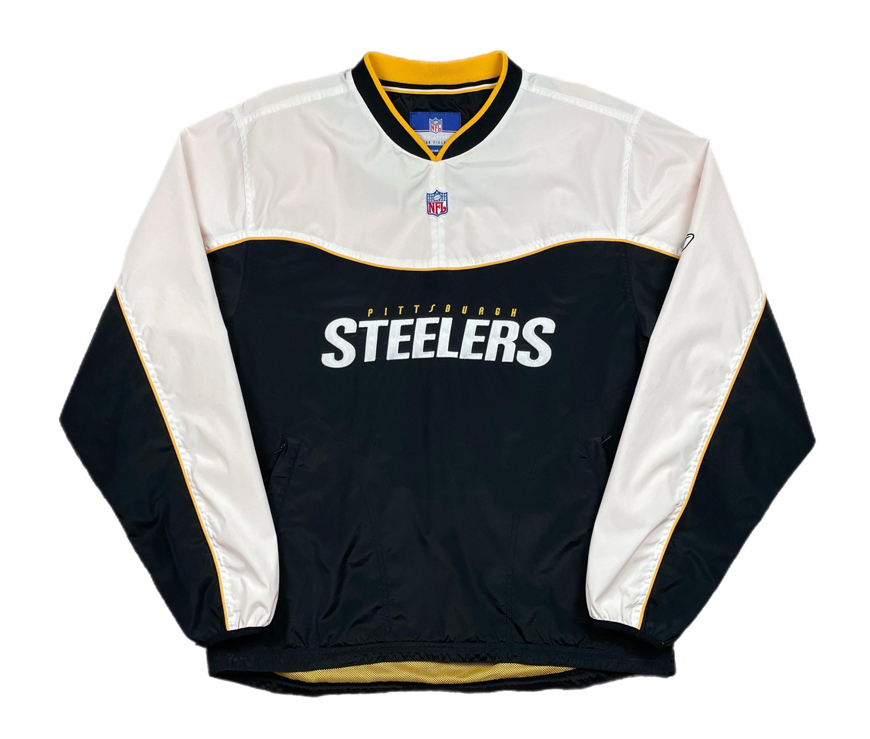 ウィンドブレーカー Steelers Pittsburgh NFL Reebok 2008-11 Away Field On Reebok #7 Roethlisberger Steelers Pittsburgh ウォームアップウェア