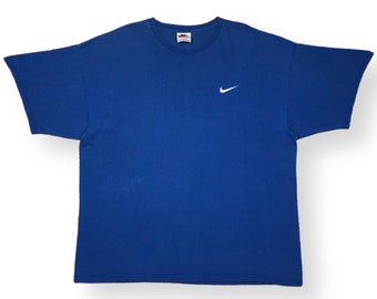 Vintage 90s Nike Side Swoosh Embroidered Made in USA T-Shirt Size XXL
