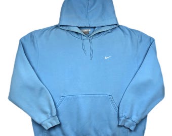 Vintage 90s/y2k Nike Embroidered Side Swoosh Baby/light Blue