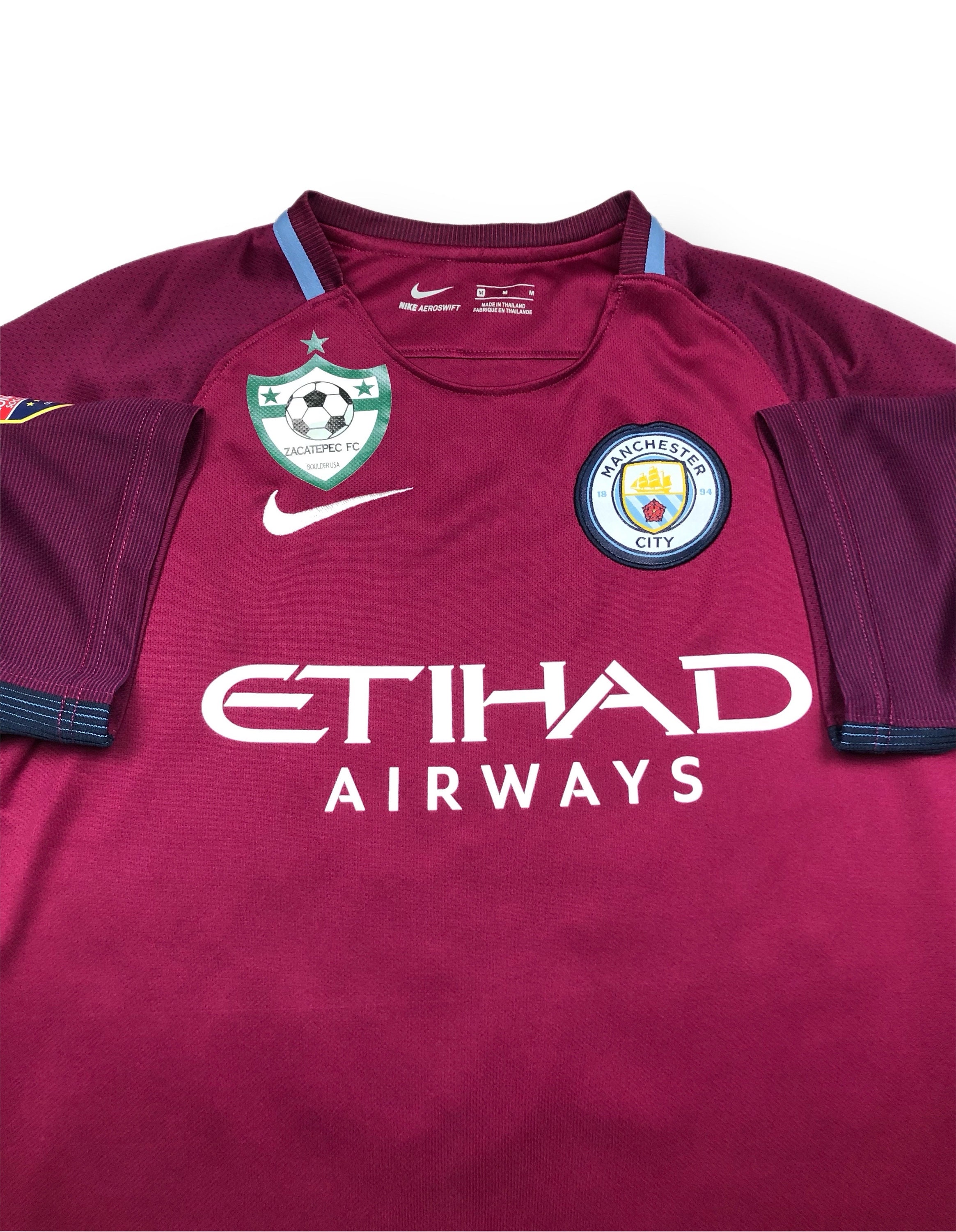 2017 Nike Manchester City FC Soccer Jersey Authentic Custom Purple