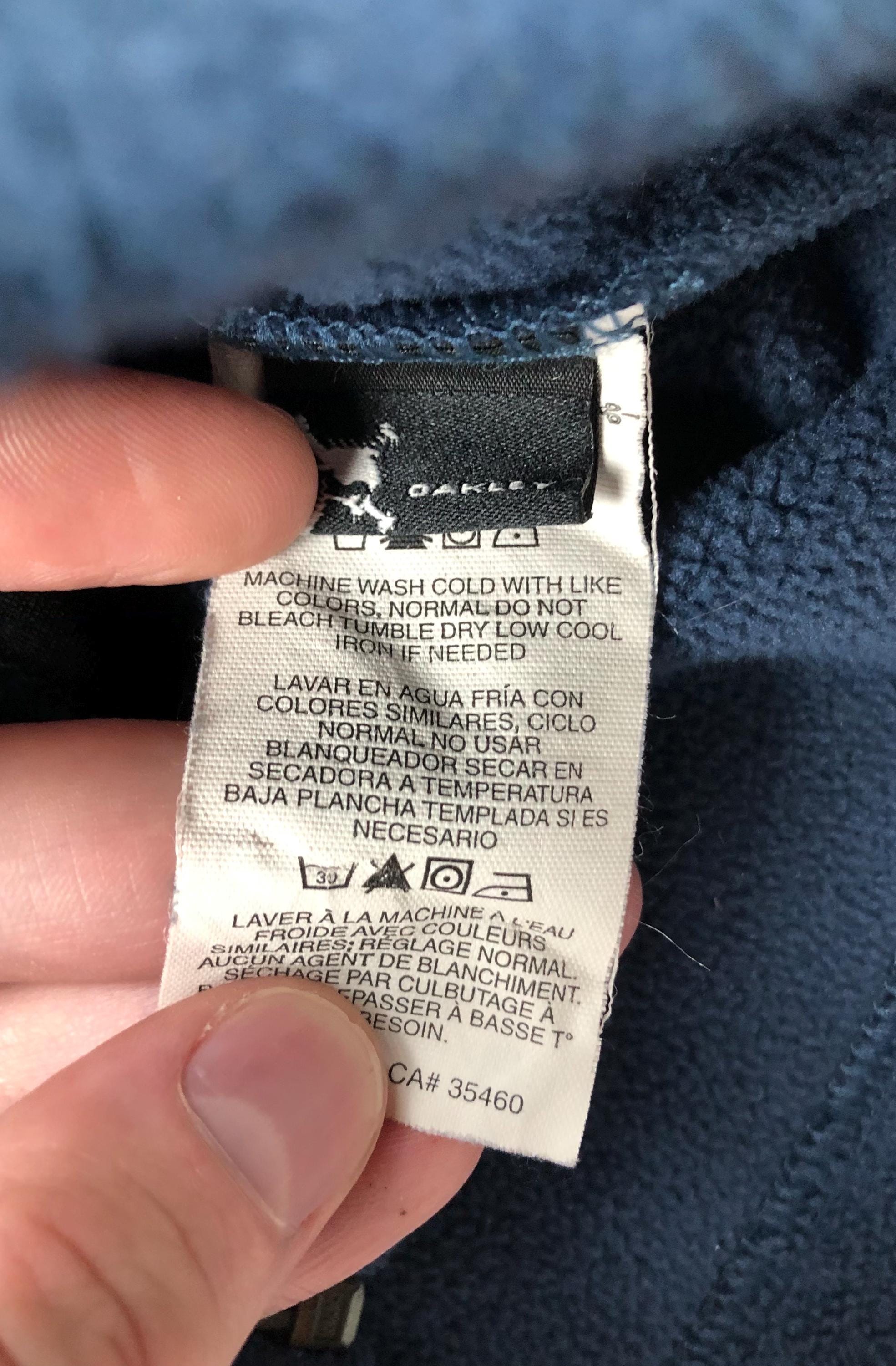 Vintage 90s/y2k Oakley Software Navy Blue Full Zip