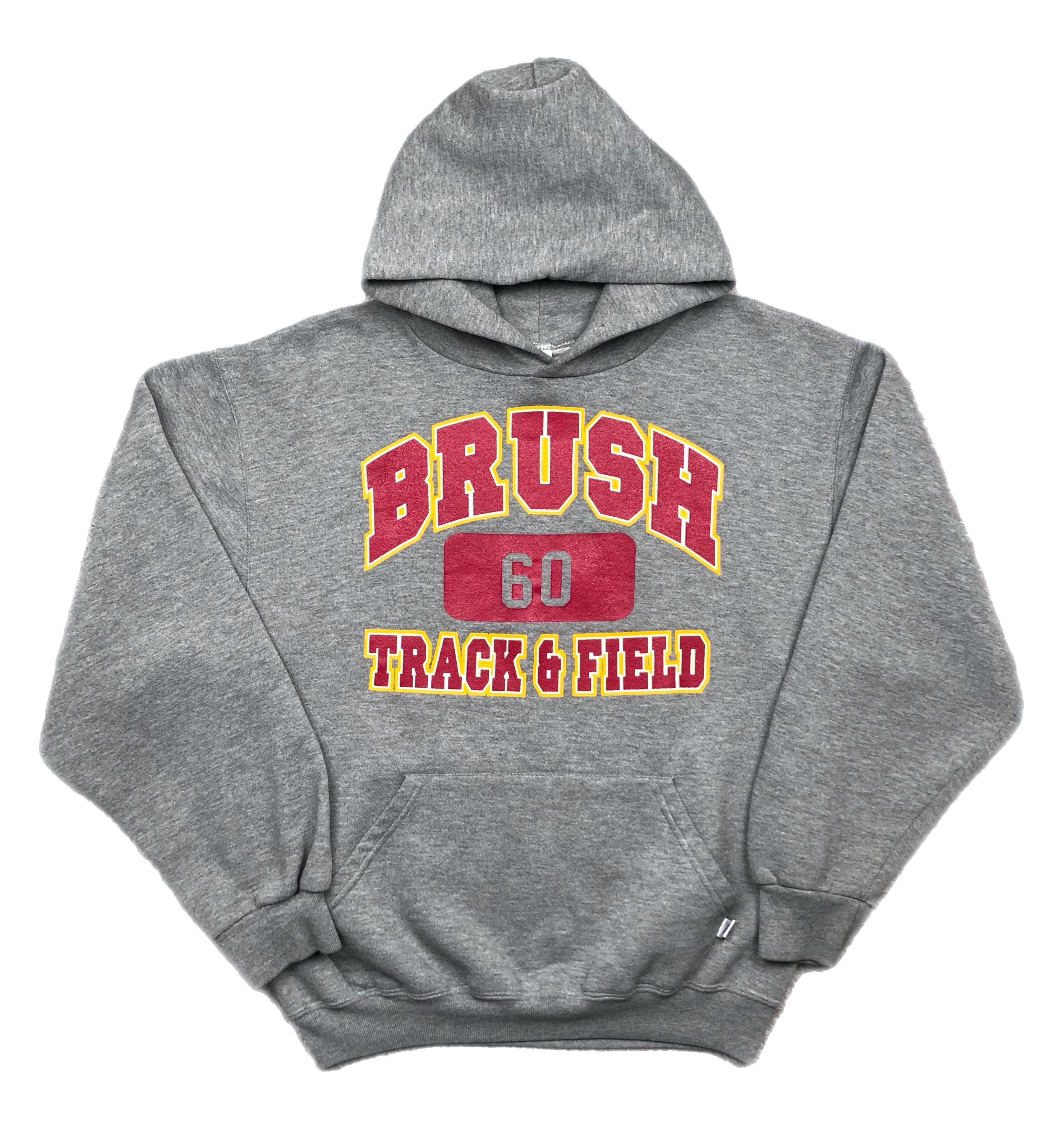 Vintage 90s Russell Athletic Track & Field Heather Gray Hoodie