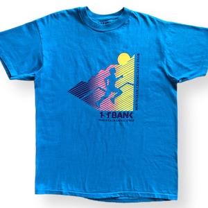Vintage 80s 1st Bank “Mountain Challenge” Marathon/Running T-Shirt Size Large