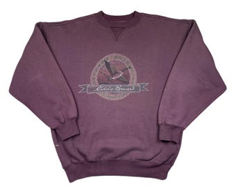 Vintage 90s Eddie Bauer Flying Goose Logo Crewneck Sweatshirt (XL)