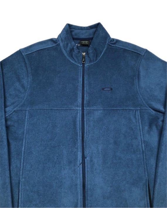 Vintage 90s/y2k Oakley Software Navy Blue Full Zip