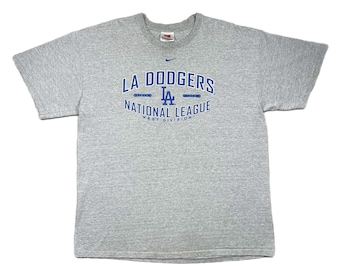 Vintage 2005 Nike Team Los Angeles Dodgers Baseball Center Swoosh T-Shirt (XL)