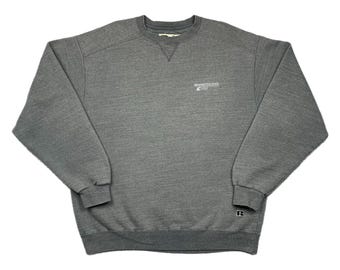 Vintage 90s Russell Athletic Heather Grey Full Zip Hoodie