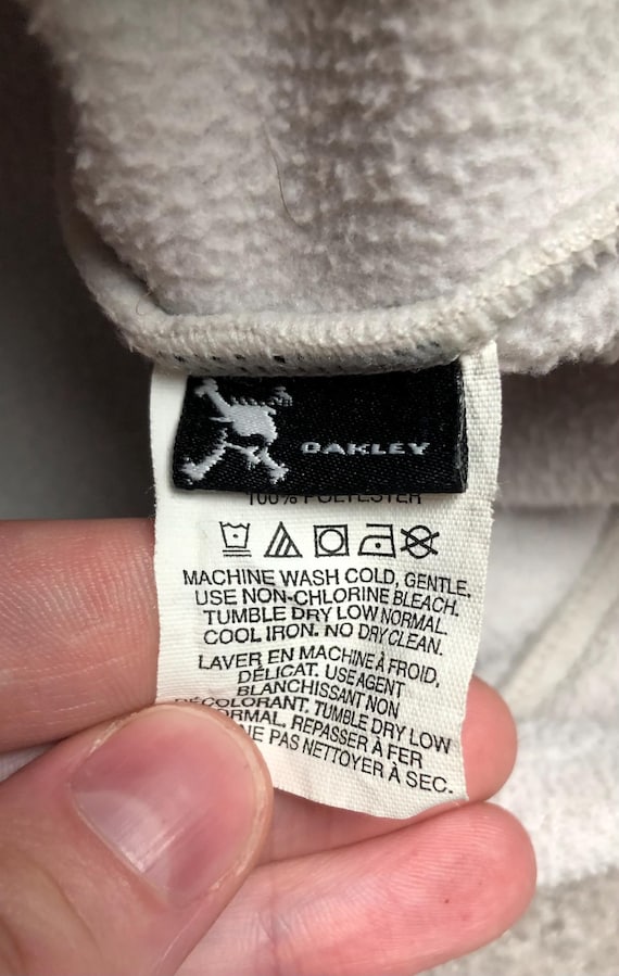 Vintage 90s/y2k Oakley Software Beige/off White Full Zip
