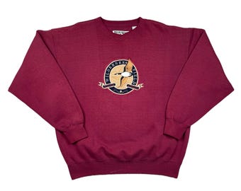 Vintage 90s Wilderness Field Outdoor Outfitters Embroidered Duck Sweatshirt (Large)