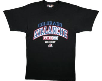 T-shirt Vintage NHL Colorado Avalanche 1996 'Road To Stanley Cup' - Taille XL - Occasion