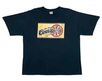 Vintage 90s/Y2K West Coast Choppers Jesse James Coors Bandit Racing T-Shirt (XL)