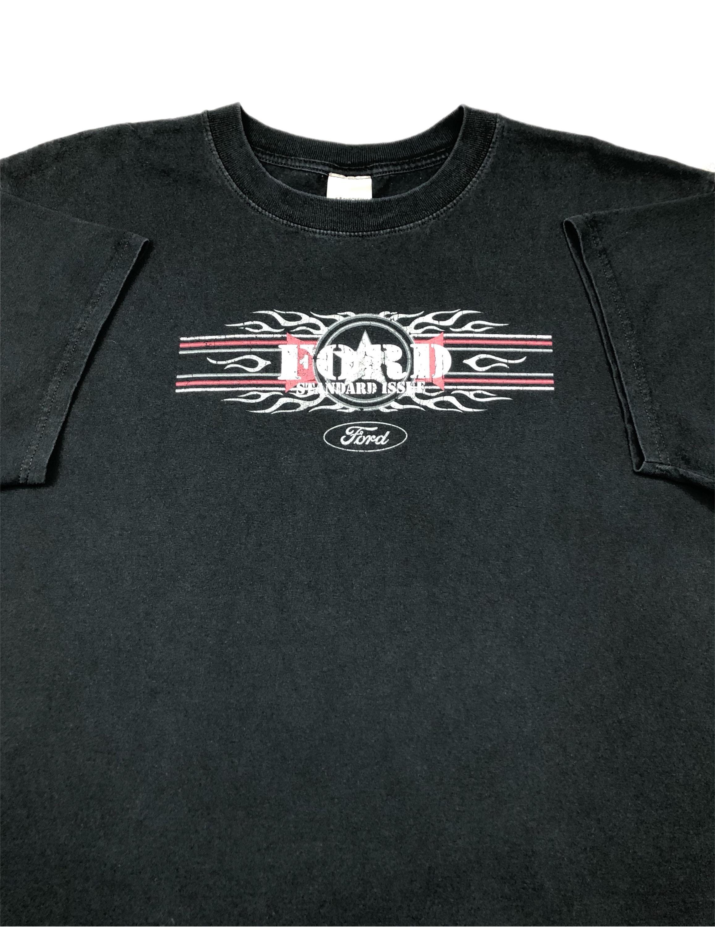 ヴィンテージ 90年代 フォード レーシング グラフィック Tシャツ (L/XL 