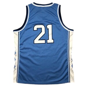Vintage 90s Jordan/Nike University of North Carolina Basketball #21 Home Jersey Size XL image 3