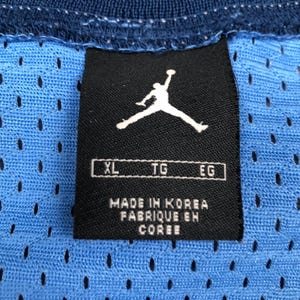 Vintage 90s Jordan/Nike University of North Carolina Basketball #21 Home Jersey Size XL image 4