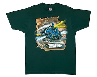 Vintage 80s/90s Cumbres & Toltec Scenic Railroad Colorado Graphic T-Shirt (Large)