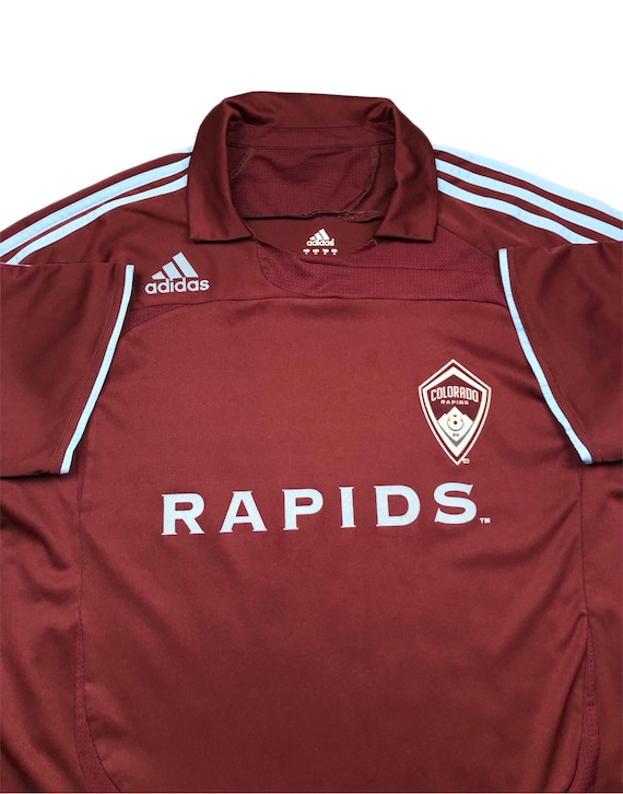 Vintage 2006 Adidas Colorado Rapids Soccer Team MLS Home Jersey/Kit Size XL View 2