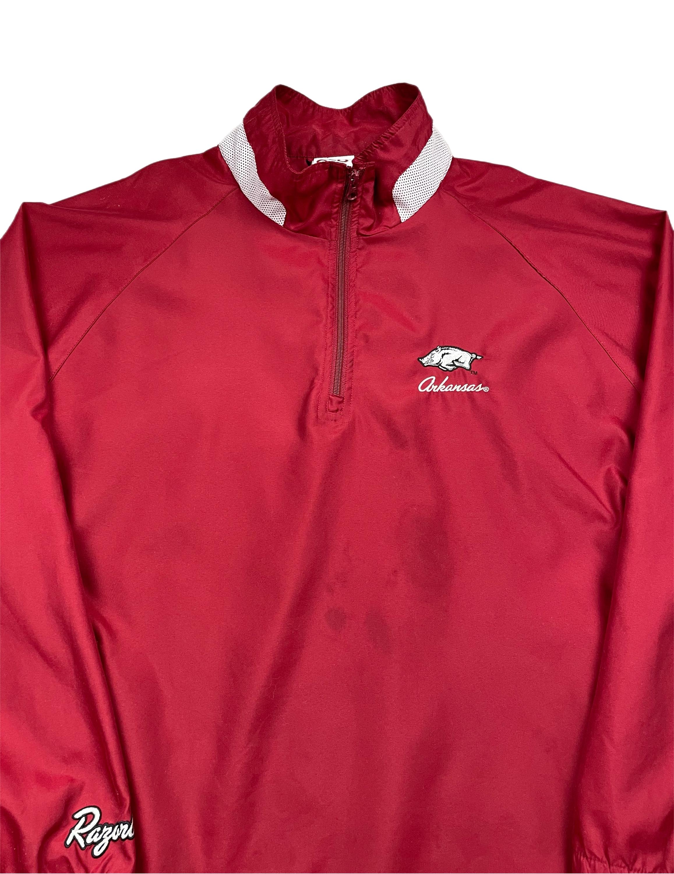 Vintage 90s/y2k Red Oak University of Arkansas Razorbacks Quarter Zip ...